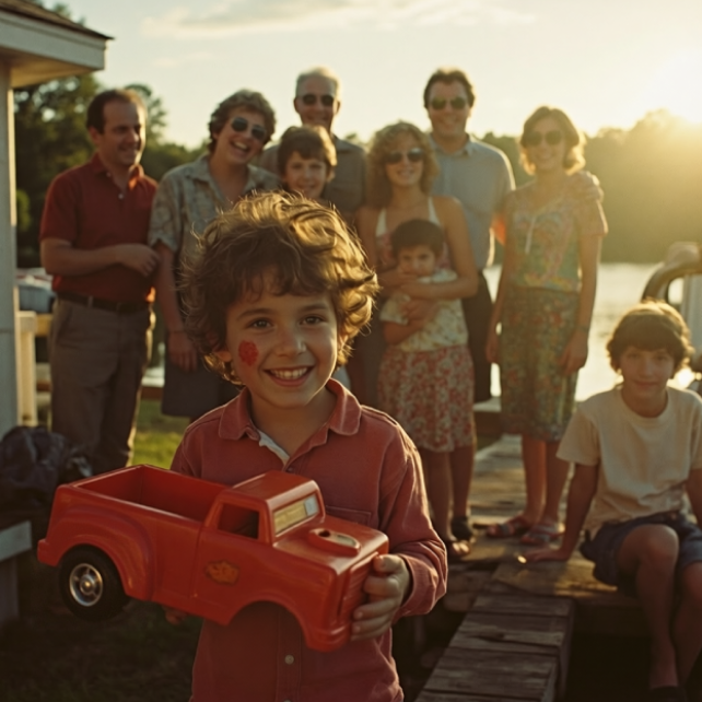 Pourquoi apparais-tu sur ma photo de famille?