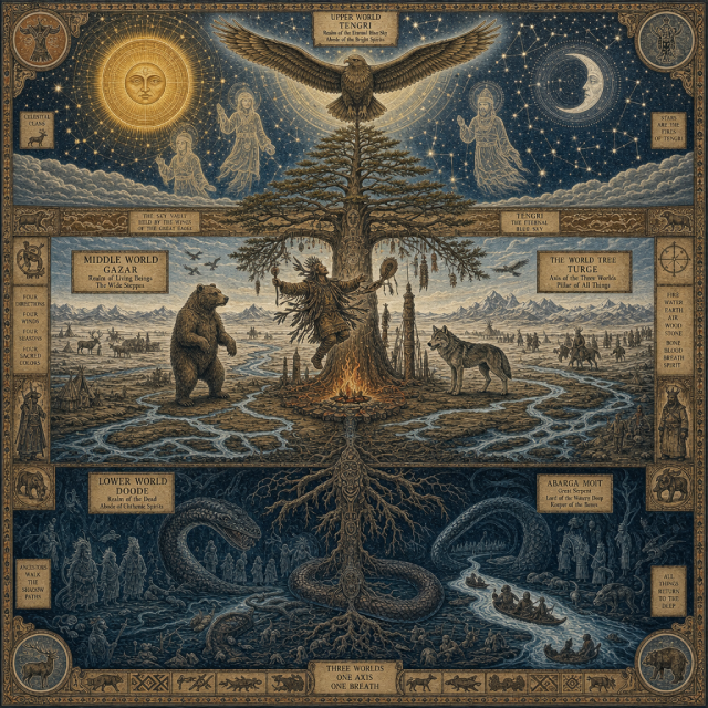 les 3 mondes de la mythologie siberienne